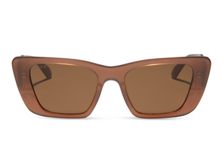 DIFF EYEWEAR AURA MACCHIATO + BROWN POLARIZED