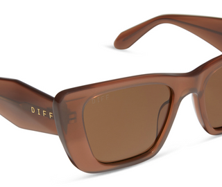 DIFF EYEWEAR AURA MACCHIATO + BROWN POLARIZED