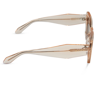 DIFF EYEWEAR AURA VINTAGE ROSE CRYSTAL + BROWN