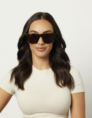 DIFF EYEWEAR AVRIL - ESPRESSO TORT + GREY