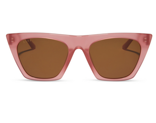 DIFF EYEWEAR AVRIL - GUAVA + BROWN