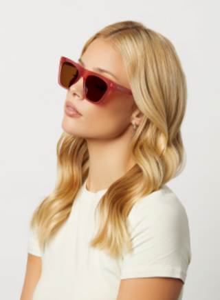 DIFF EYEWEAR AVRIL - GUAVA + BROWN