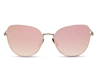 DIFF EYEWEAR KINSLEY CHAMPAGNE + TAUPE MIRROR