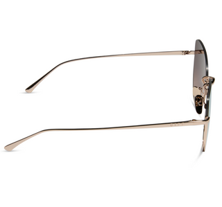 DIFF EYEWEAR KINSLEY CHAMPAGNE + TAUPE MIRROR