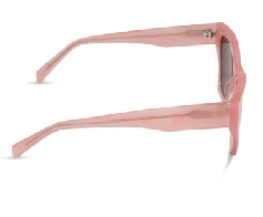 DIFF EYEWEAR EVIE PEACH + BROWN POLARIZED