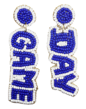 Game Day Beads Drop Earrings (2 Colors)