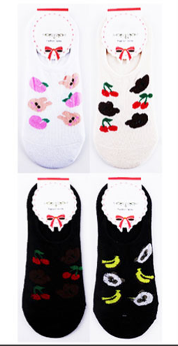 Sophia's Corner Fruit Animal Printed Socks