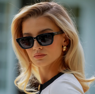 Vivian in Black/Triple Black Polarized Sunglasses