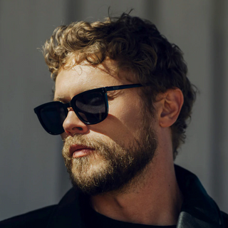 Abner in Black/Triple Black Polarized Sunglasses