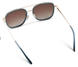 Gia in Crystal Colbalt/Gradient Brown Polarized Sunglasses