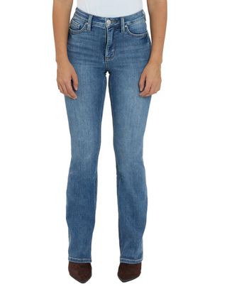 MIA MD WASH HIGH RISE ESSENTIAL SLIMMERS BOOTCUT JEANS REGULAR INSEAM