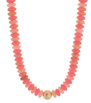 Metal Gold Ball & Beads Necklace (8 Colors)