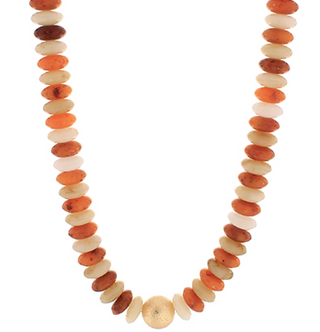 Metal Gold Ball & Beads Necklace (8 Colors)