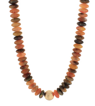 Metal Gold Ball & Beads Necklace (8 Colors)