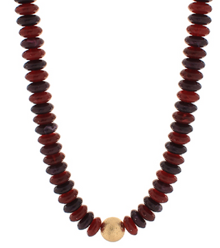 Metal Gold Ball & Beads Necklace (8 Colors)