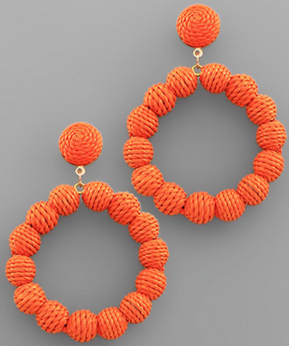 Wrapped Circle Earrings
