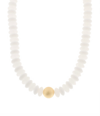 Metal Gold Ball & Beads Necklace (8 Colors)
