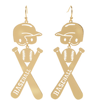 Baseball Dangle Earrings (2 Colors)