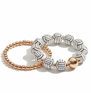 Volleyball Themed Bracelet Set