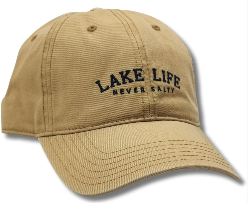 "LAKE LIFE NEVER SALTY" Ball Cap