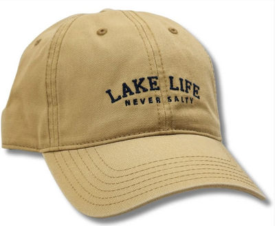 "LAKE LIFE NEVER SALTY" Ball Cap