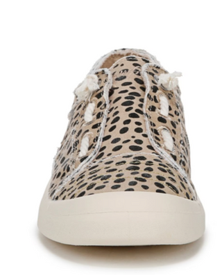"Beachside" Slip On Canvas Sneaker in Pixie Cheetah by Blowfish Malibu Final Sale