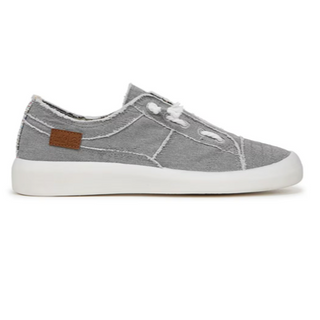 "Beachside" Slip On Canvas Sneaker in Raindrop Grey Twill by Blowfish Malibu Final Sale