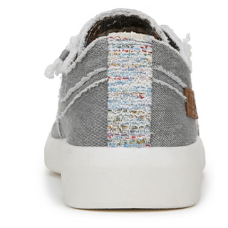 "Beachside" Slip On Canvas Sneaker in Raindrop Grey Twill by Blowfish Malibu Final Sale
