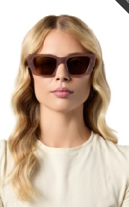 DIFF EYEWEAR AURA MACCHIATO + BROWN POLARIZED