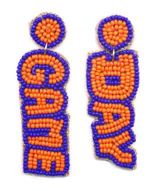 Game Day Beads Drop Earrings (2 Colors)