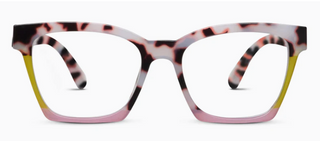 Peepers "Birdie" Readers in Pink Chai Colorblock (4 Strengths)