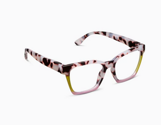Peepers "Birdie" Readers in Pink Chai Colorblock (4 Strengths)