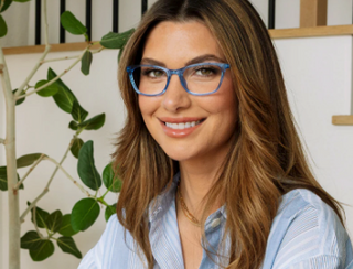 Peepers "Gloria" Readers in Blue (4 Strengths)
