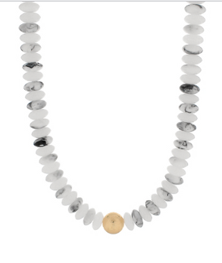 Metal Gold Ball & Beads Necklace (8 Colors)