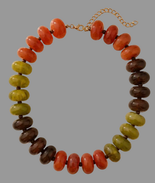 Mulitcolor Chunky Beaded Necklace (4 Options)