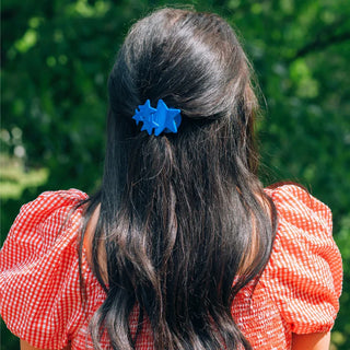 Teleties Blue Shooting Star Flat Hair Clip (4 Sizes)