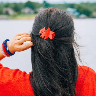 Teleties Red Shooting Star Flat Hair Clip (4 Sizes)