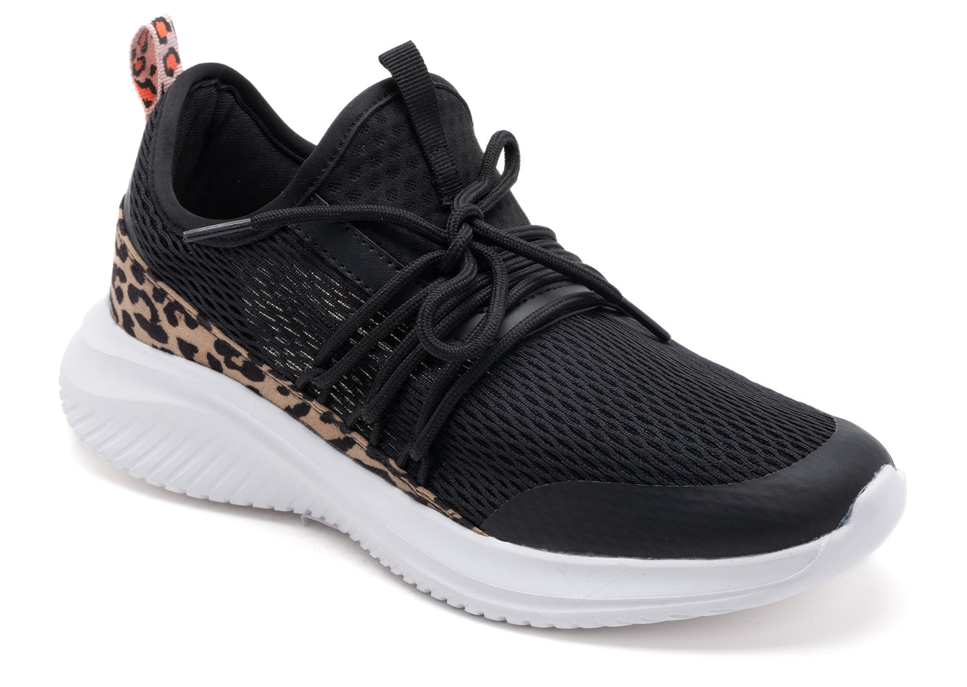 Corkys "Soft Serve" Sneaker in Leopard and Black