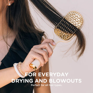 Teleties Vented Hair Brush - Tan
