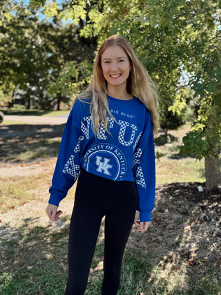 KENTUCKY PHIPPS SPLIT CROPPED LONGSLEEVE