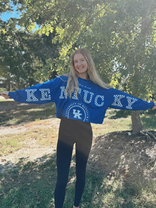 KENTUCKY PHIPPS SPLIT CROPPED LONGSLEEVE