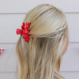 Teleties USA Classic Red Claw Clip (3 Sizes)