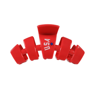 Teleties USA Classic Red Claw Clip (3 Sizes)
