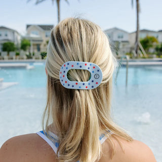 Teleties United We Sparkle Flat Round Hair Clip (4 Sizes)