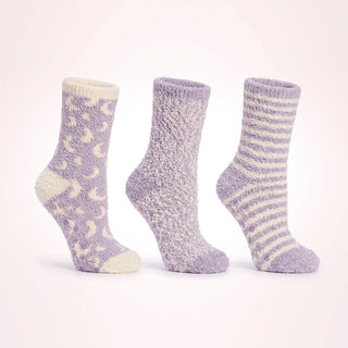 Lilac 3 pack Socks Aromatherapy Gift Box, Lavender & Shea Butter Infused by Aromasoles