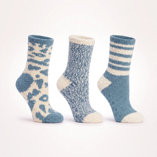 Sea Breeze 3 pack Socks Aromatherapy Gift Box, Gardenia & Shea Butter Infused by Aromasoles
