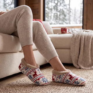 Vanilla & Shea Butter Infused Reindeer Pashmina-Style Slippers by Aromasoles