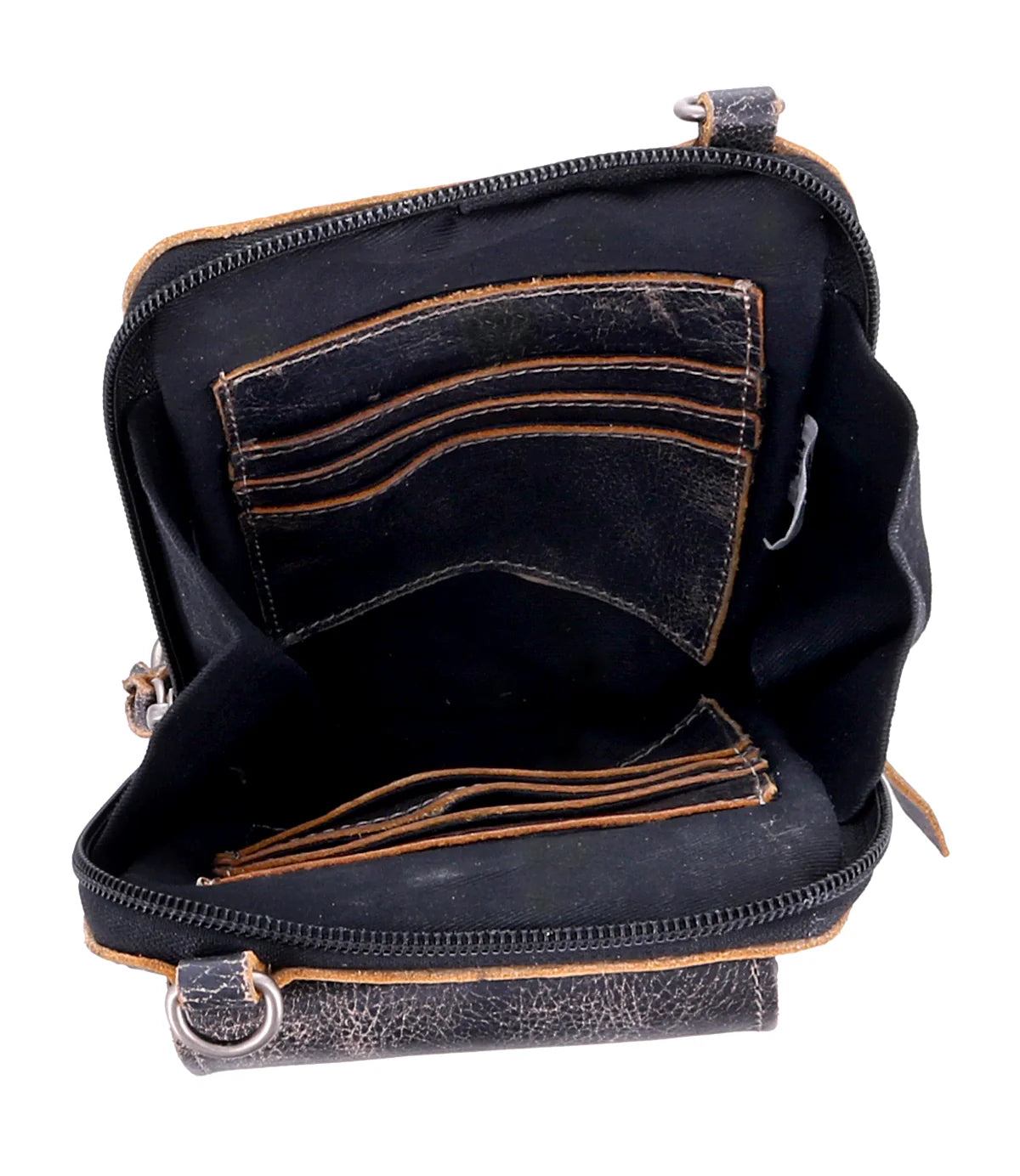 Bed Stu "Alelike" Crossbody in Black Lux