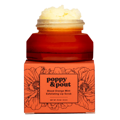 Poppy and Pout Lip Scrub in Blood Orange Mint