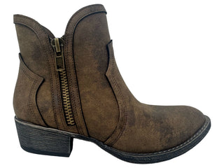 Tan Evie 2 Round Toe Booties by Very G Final Sale